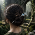 Pique à cheveux – Lune violette