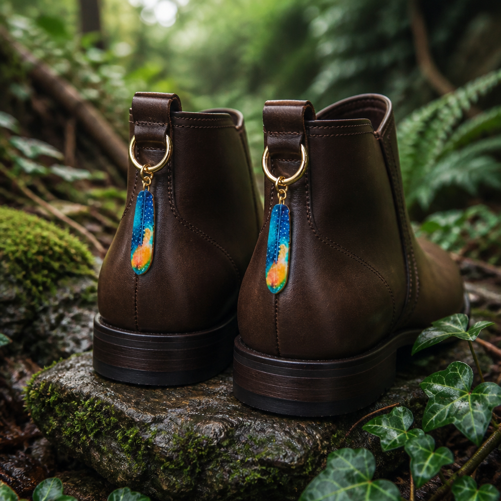 Bijoux de chaussures – Plumes célestes