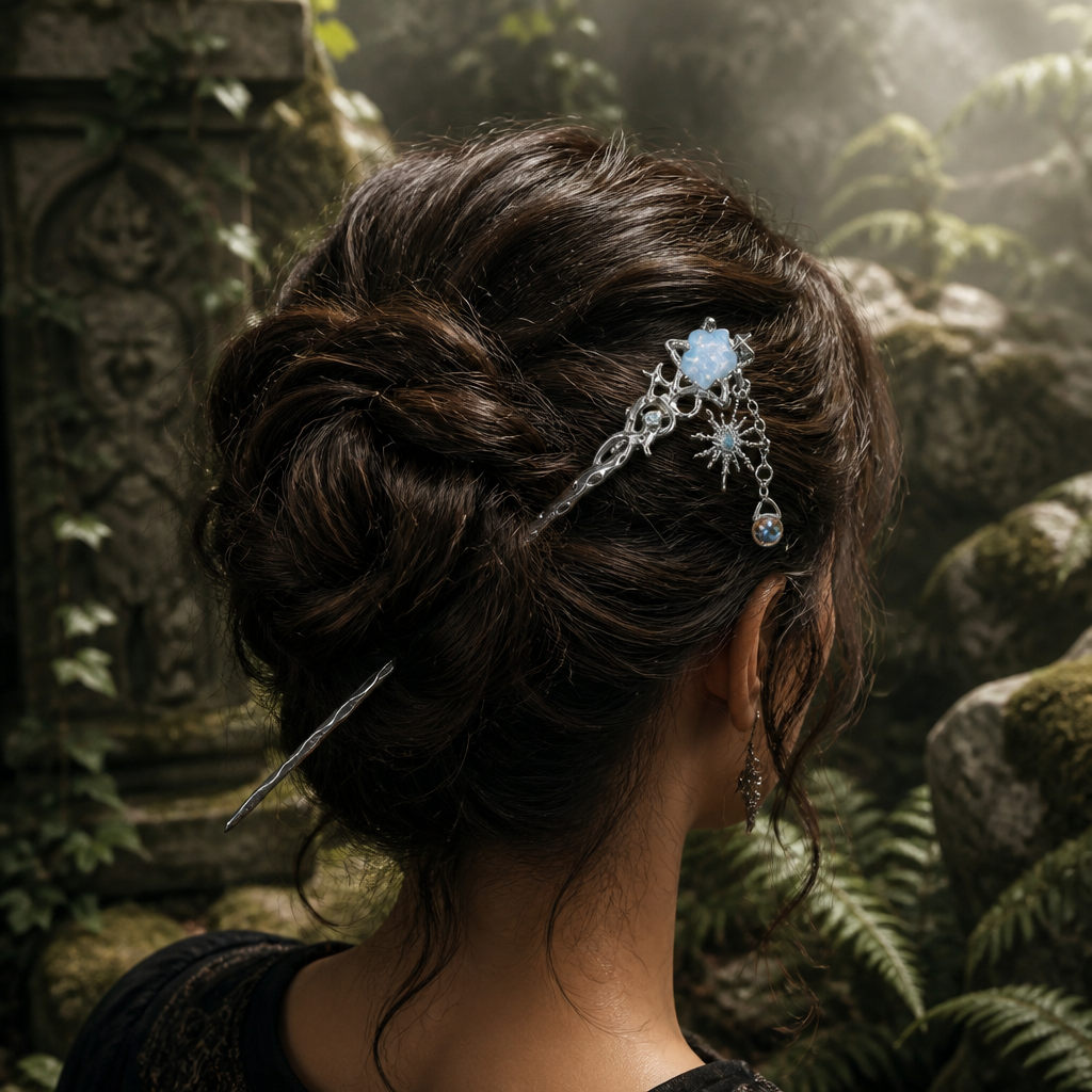 Pique à cheveux – Soleil céleste